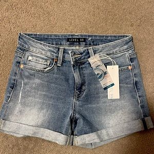 Level 99 Mid-Rise Jean Shorts
